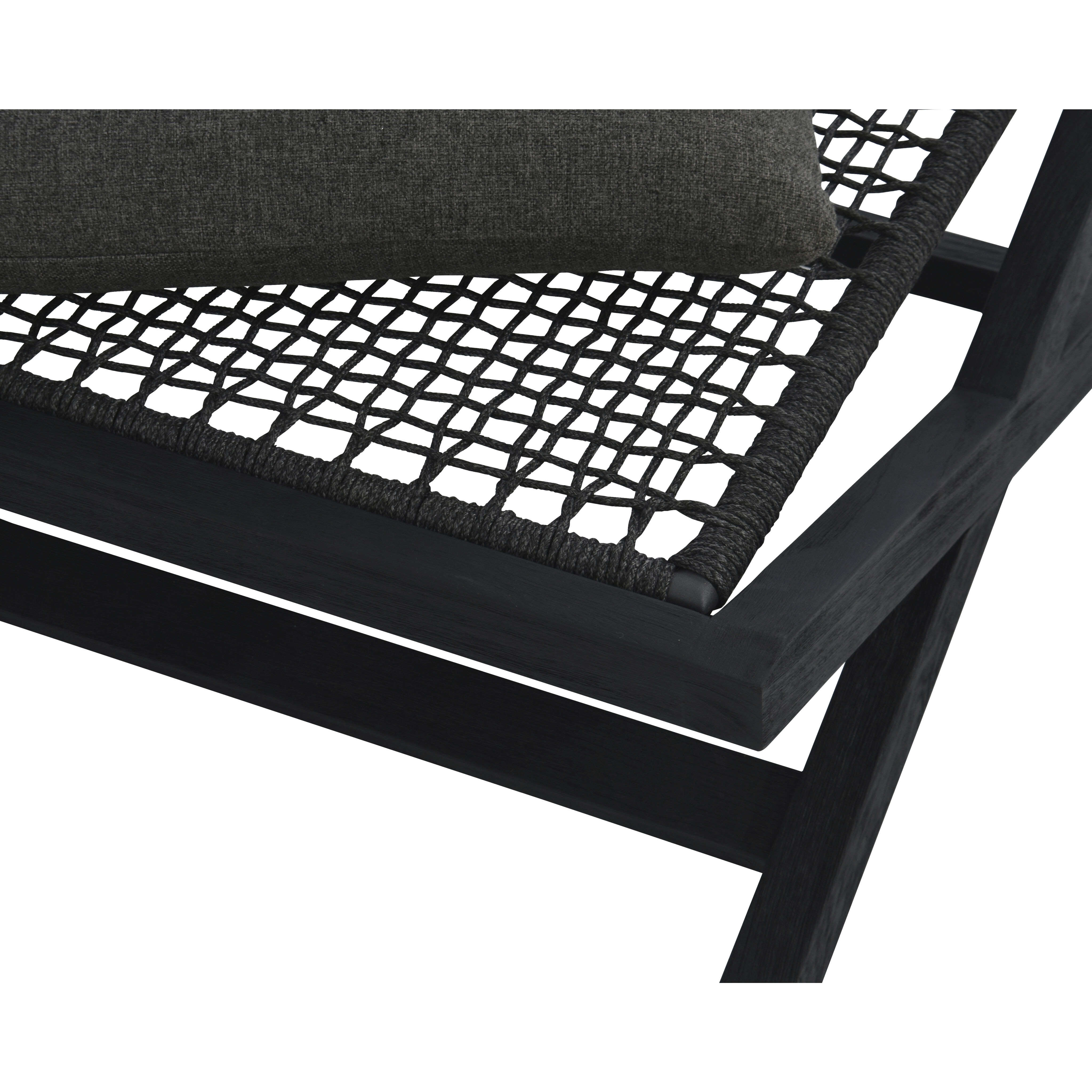 Bari 15.5 inch Charcoal / Gracebay Grey Outdoor Stool